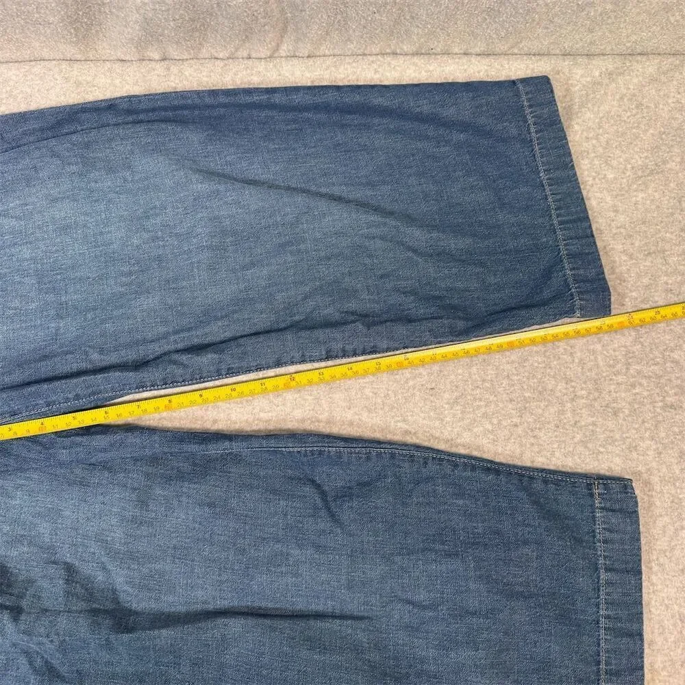 Lauren Ralph Lauren Black Label Women's Size 8 Wide Leg High Waist Cropped Jeans